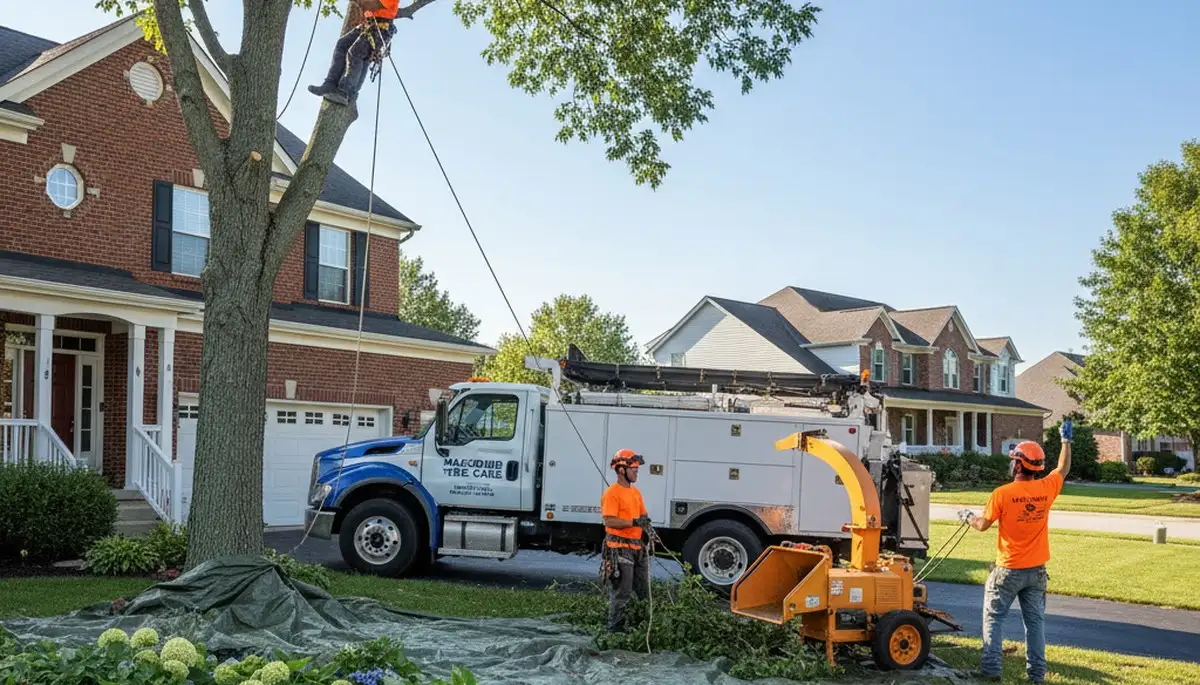 Residential tree removal and trimming service for homeowners in Macomb, OK near Shawnee, Oklahoma