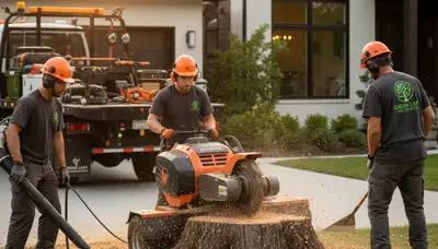 Professional stump removal service in Shawnee, OK by Chop Chop Tree using expert equipment