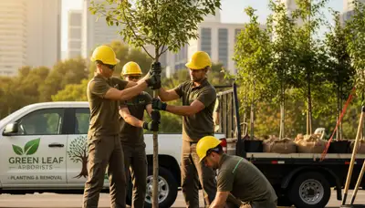 Professional tree planting service in Shawnee, OK with expert soil prep and native species selection
