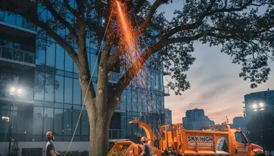 Professional tree removal service in Shawnee OK by certified arborists safely clearing large trees